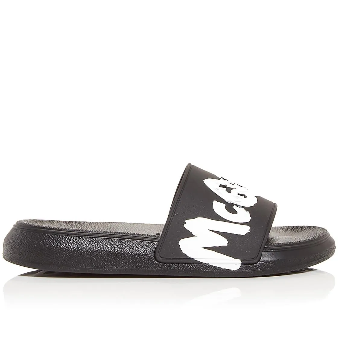 Alexander McQueen Womens Logo Slides Pool Slides