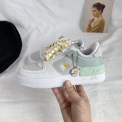 Amozae- New Fashion Summer Increased Outdoor Small White Women Flats Shoes Macarons Color Comfortable Breathable Sneakers