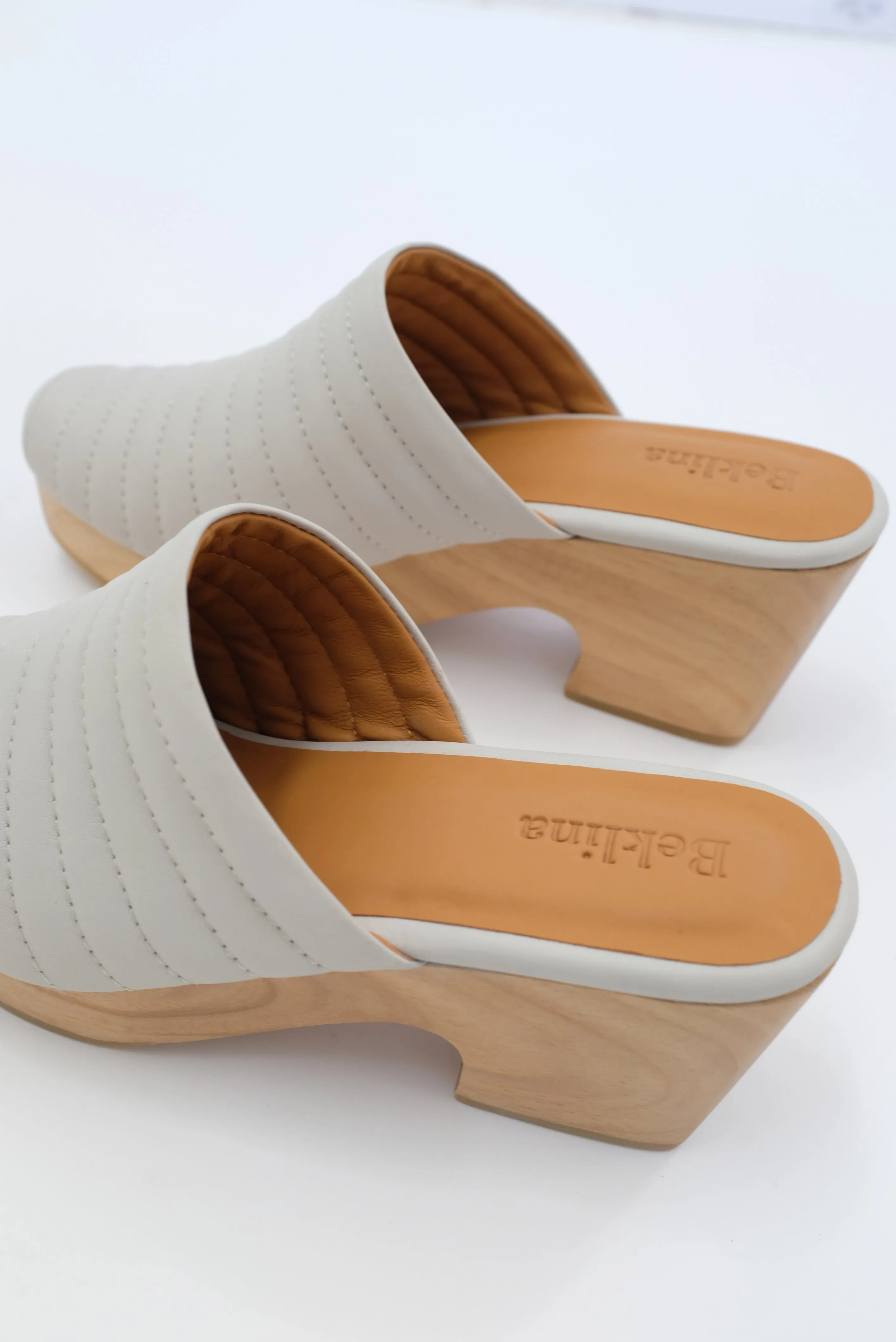 Beklina Ribbed Clog Soft Grey