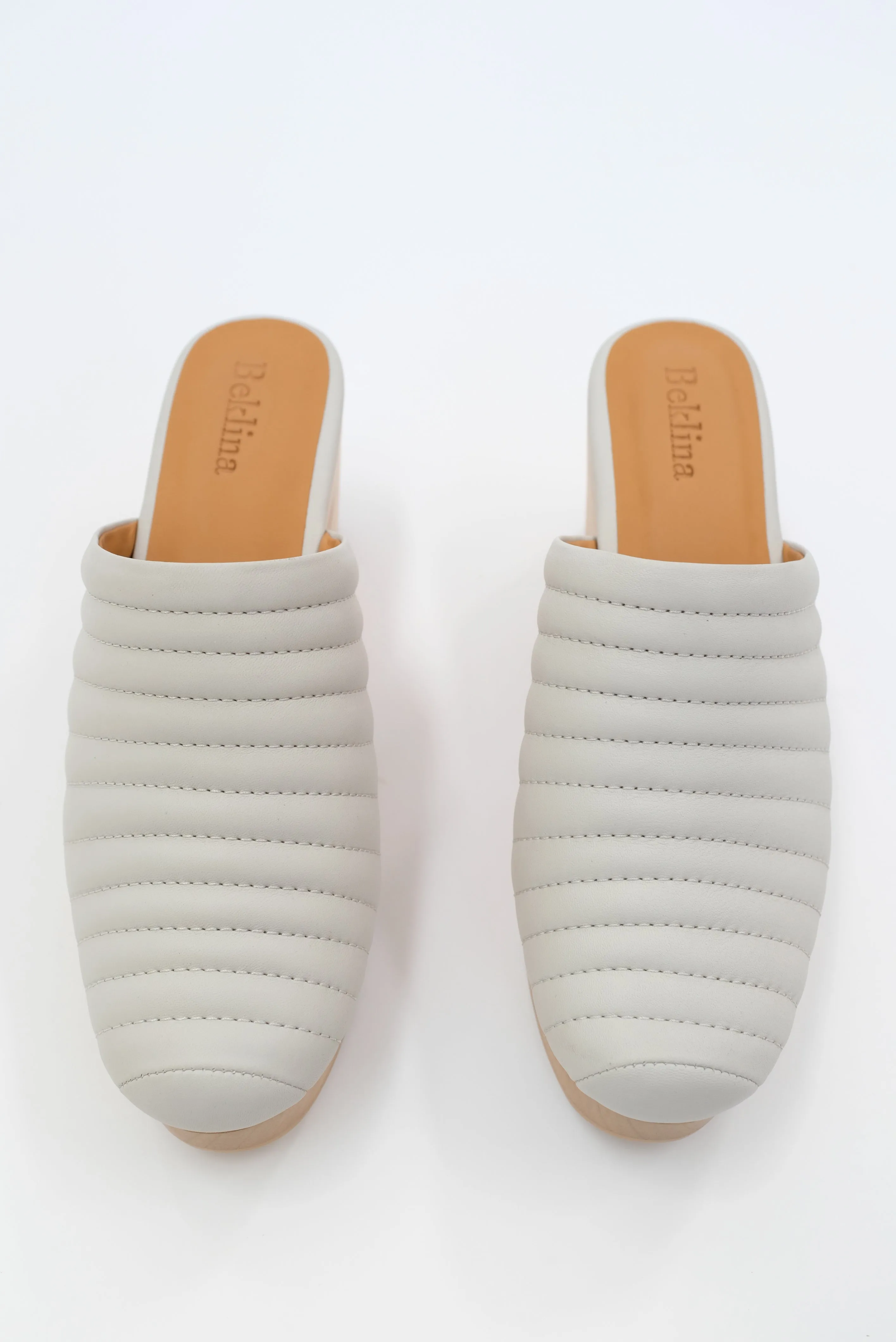 Beklina Ribbed Clog Soft Grey