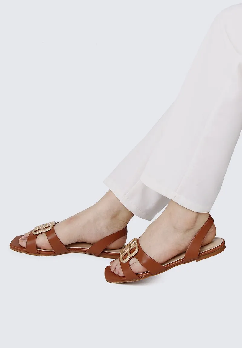 Berenice Comfy Sandals In Brown