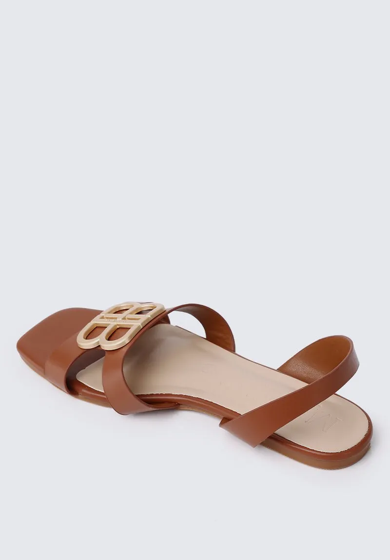 Berenice Comfy Sandals In Brown