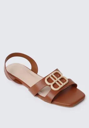 Berenice Comfy Sandals In Brown