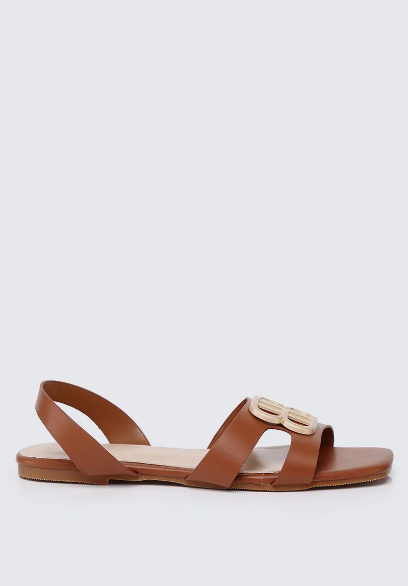 Berenice Comfy Sandals In Brown