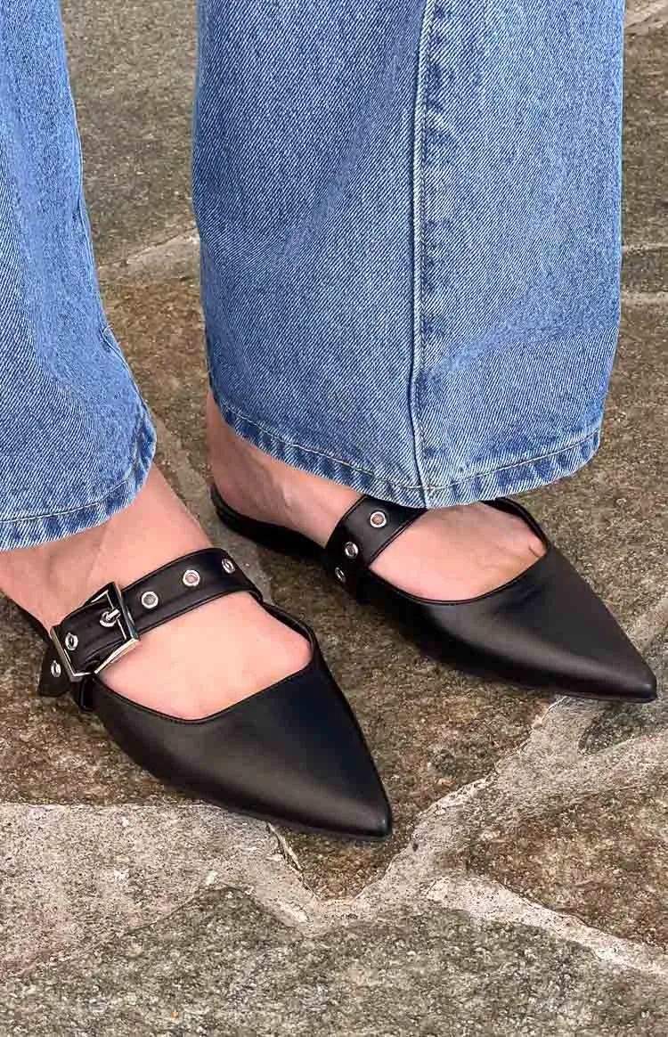 Billini Halsy Black Mules