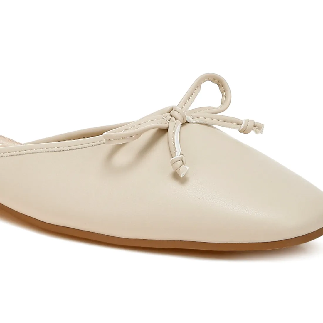 Bow Slip-On Flat Mules