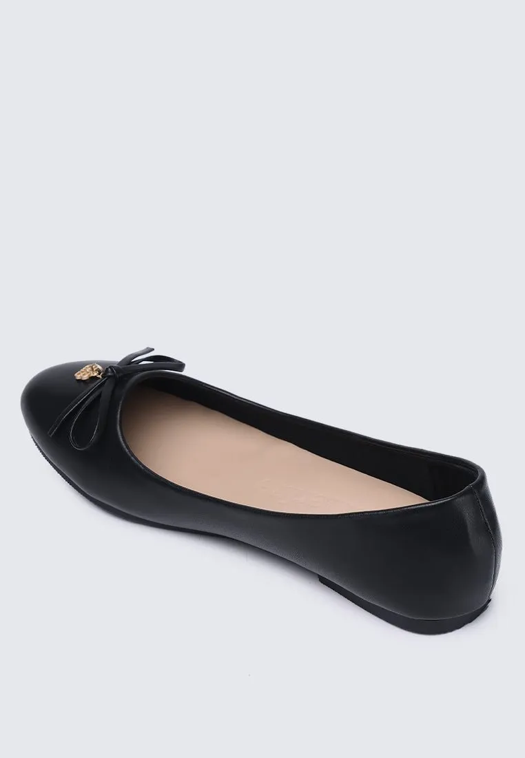 Briony Comfy Ballerina In Black