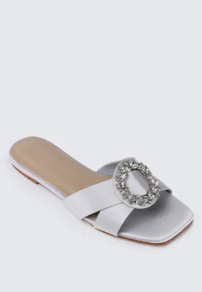 Charlie Comfy Sandals In Silver