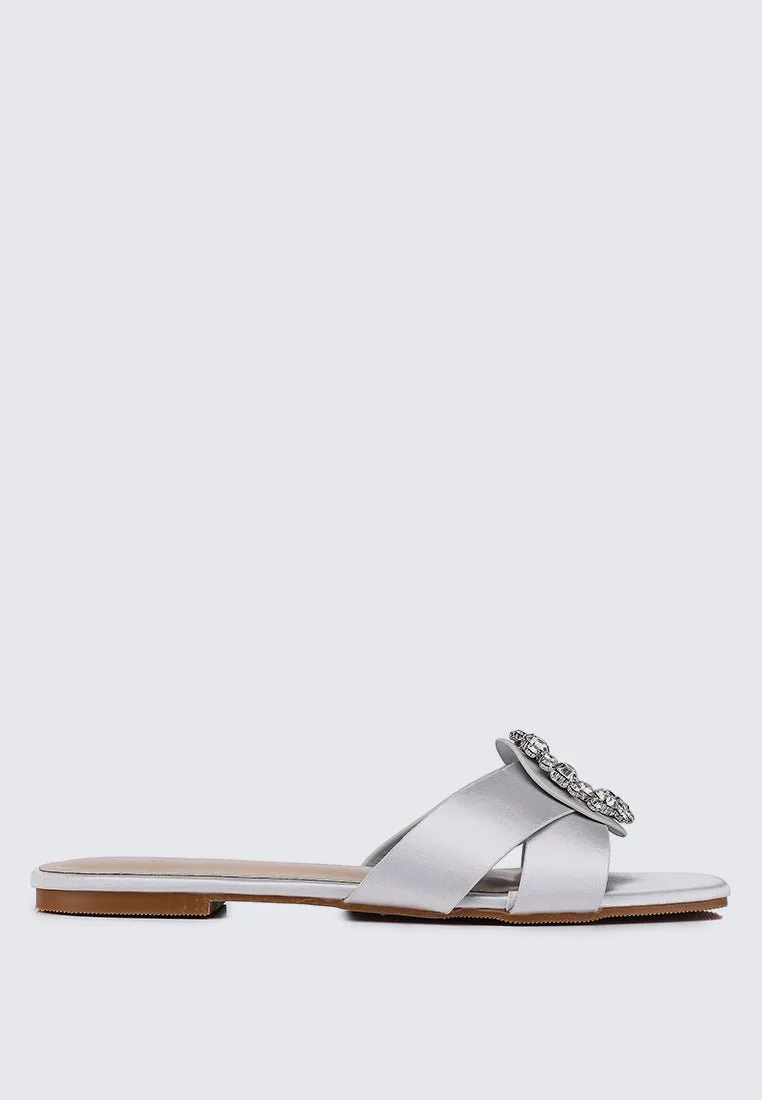 Charlie Comfy Sandals In Silver