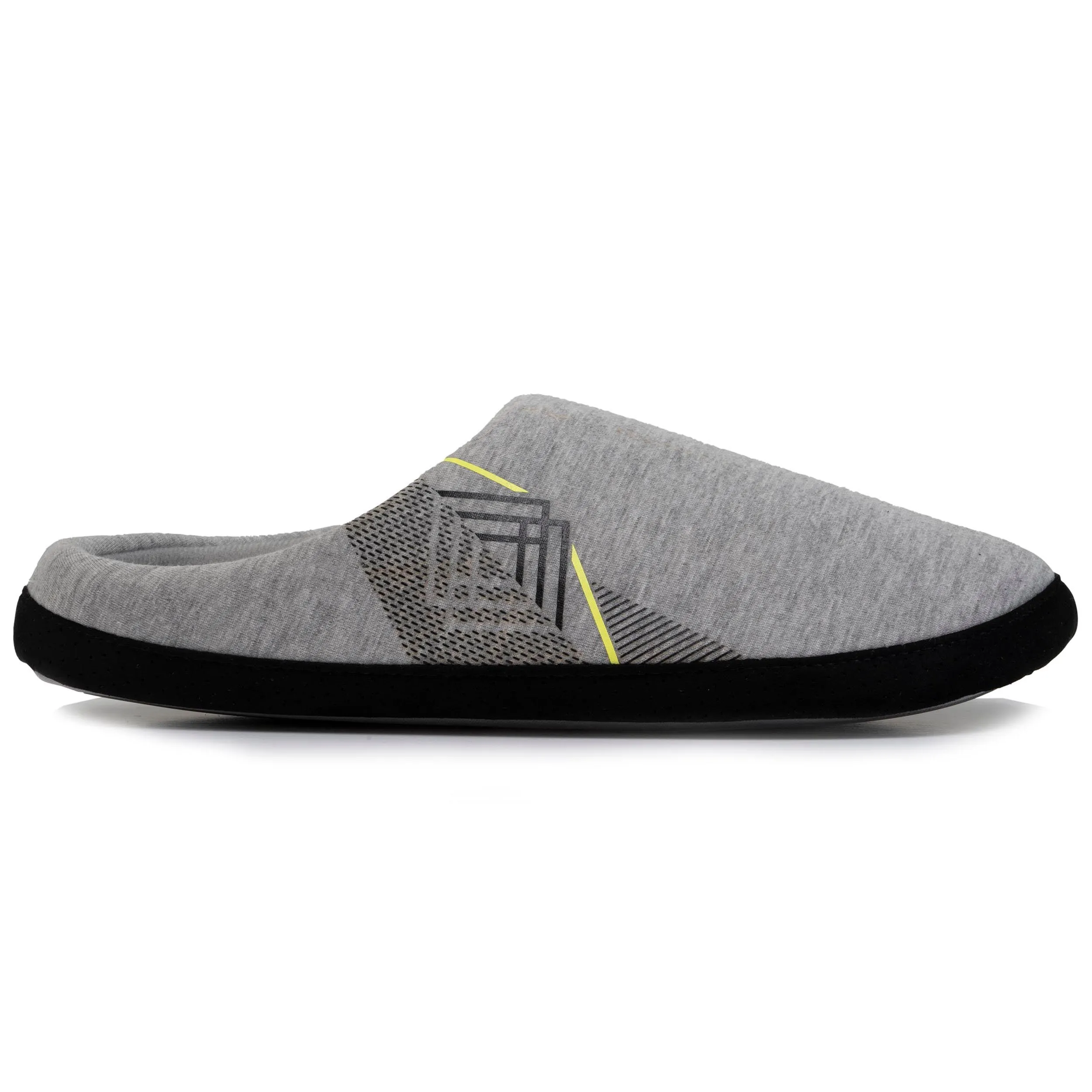 Chaussons mules Homme jersey Gris foncé