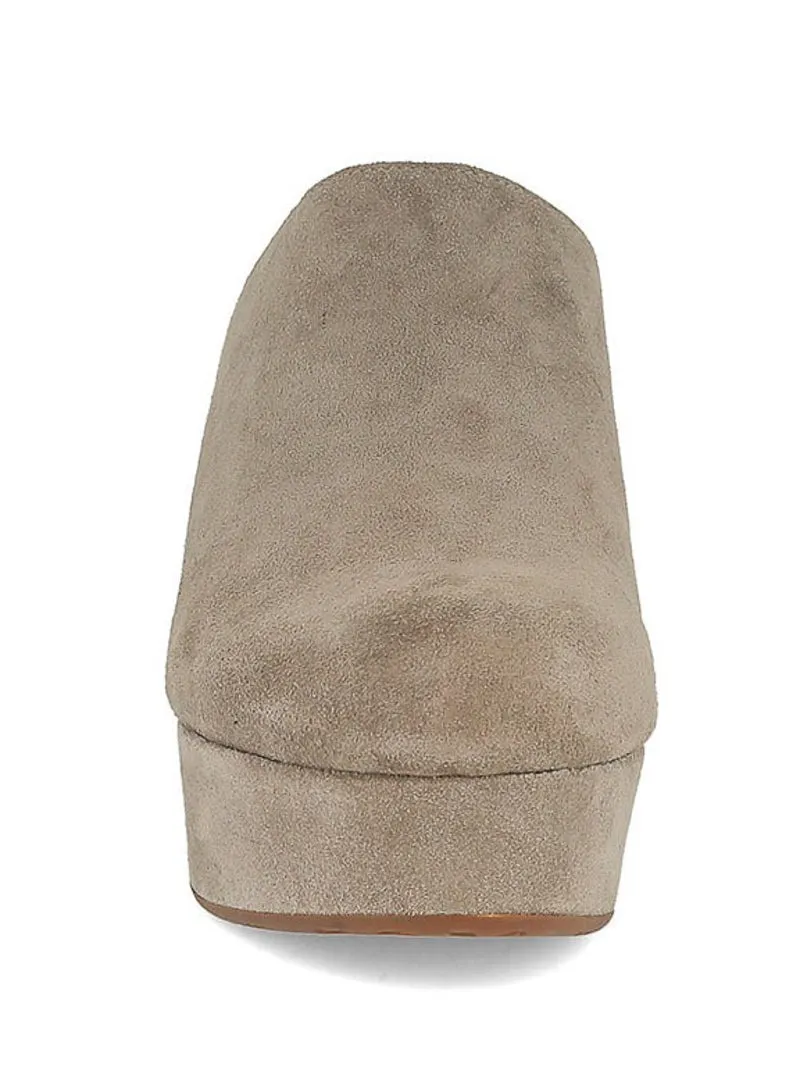 Chocolat Blu Ginette Clog - Taupe Suede