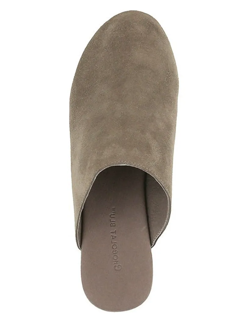 Chocolat Blu Ginette Clog - Taupe Suede