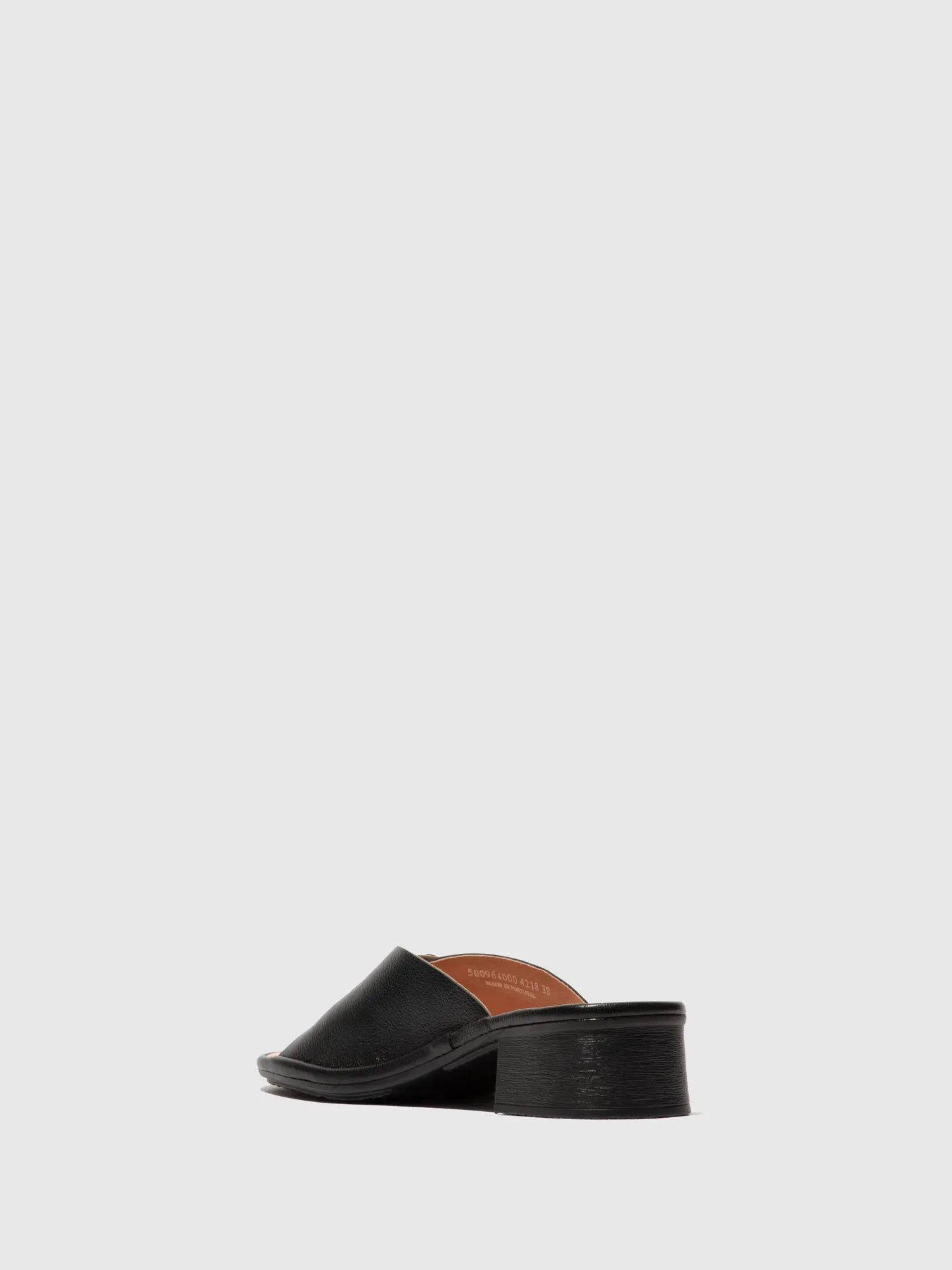 Chunky Heel Mules ELAX964FLY BLACK