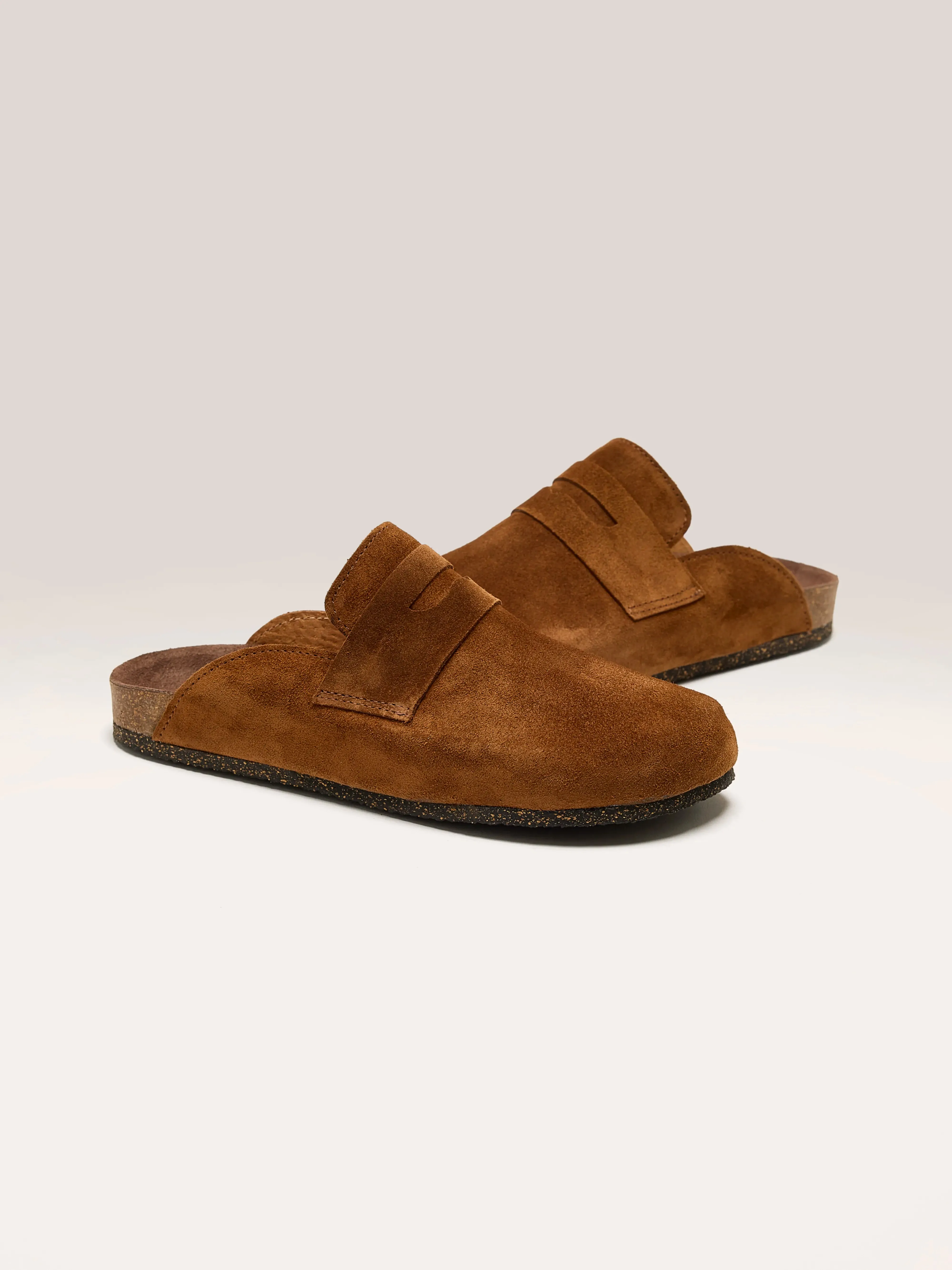 Cognac Velour Clogs (242 / W / COGNAC)