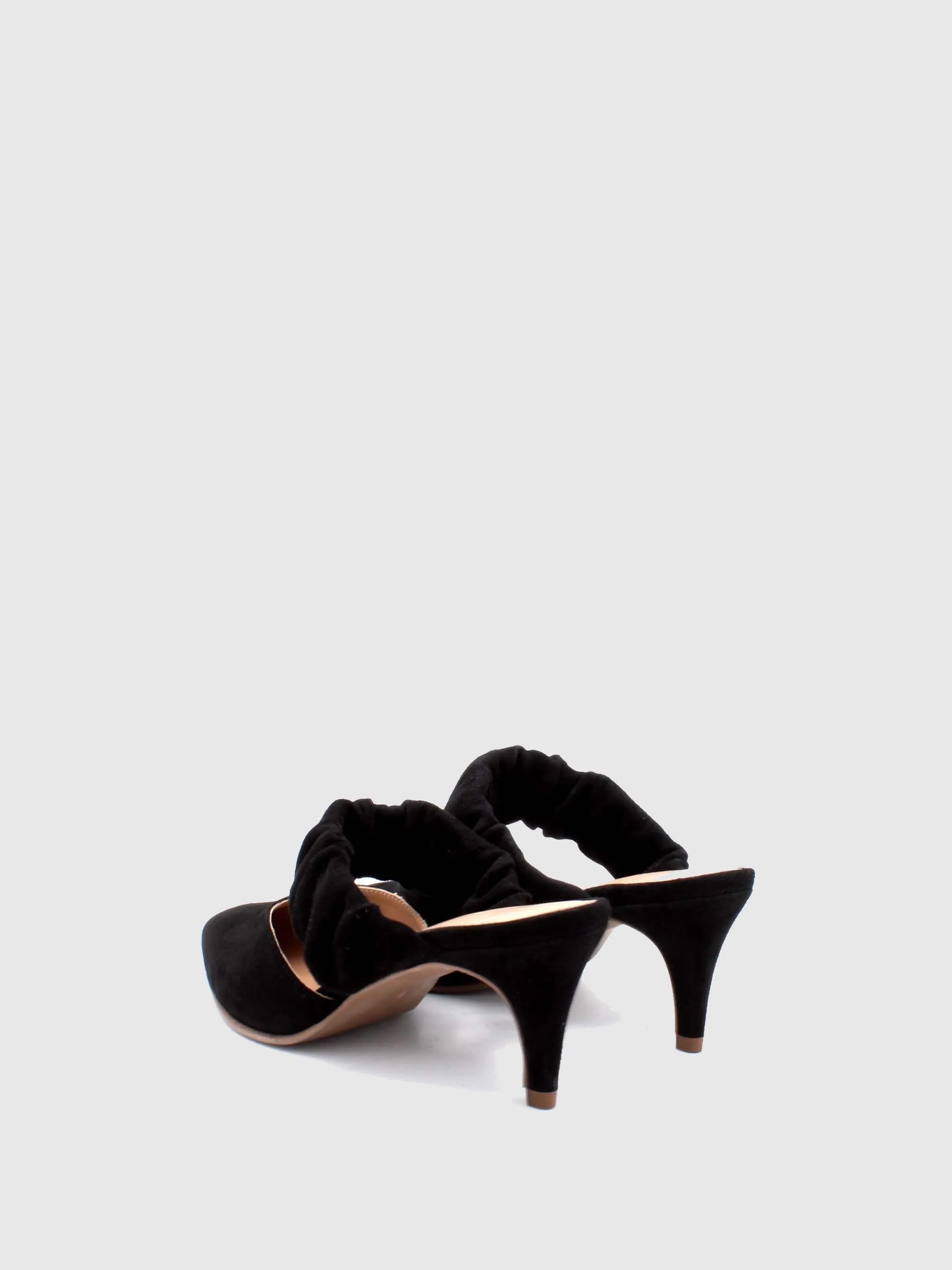 Elasticated Mules G01L3 Suede Black