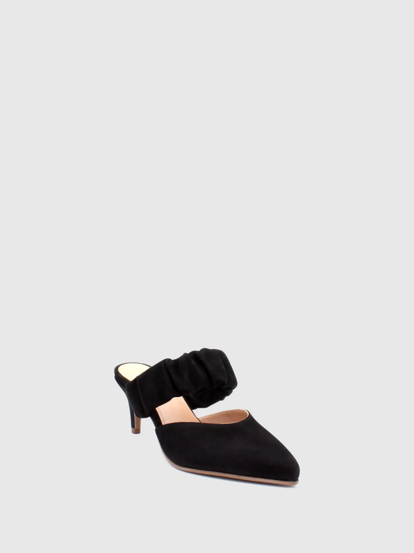 Elasticated Mules G01L3 Suede Black