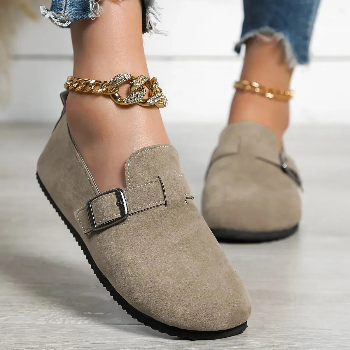 Harriet - Comfortable Suede Clogs for Women