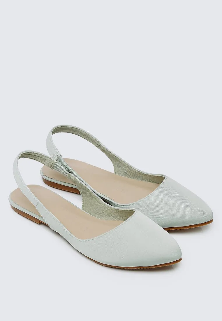 Kate Comfy Ballerina In Sage Green