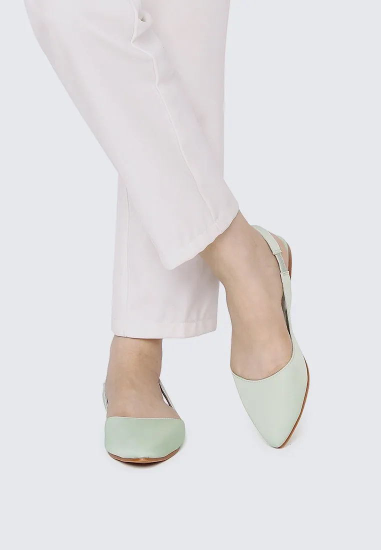 Kate Comfy Ballerina In Sage Green