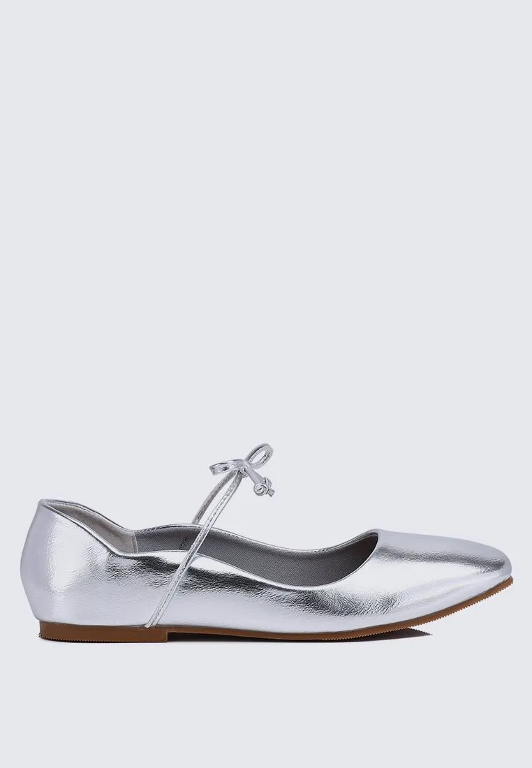 Kelly Comfy Ballerina In Silver