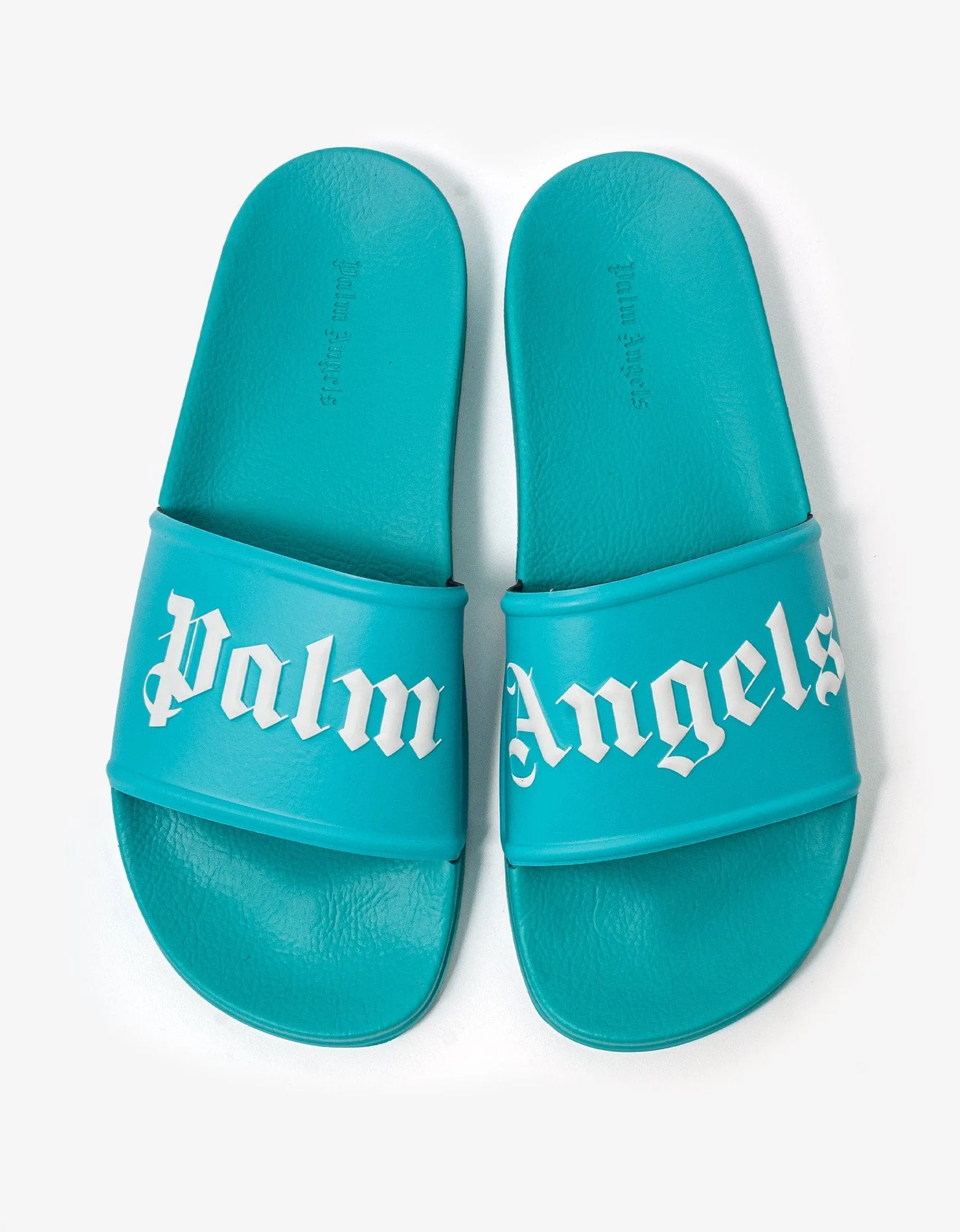 Light Blue Logo Pool Sliders