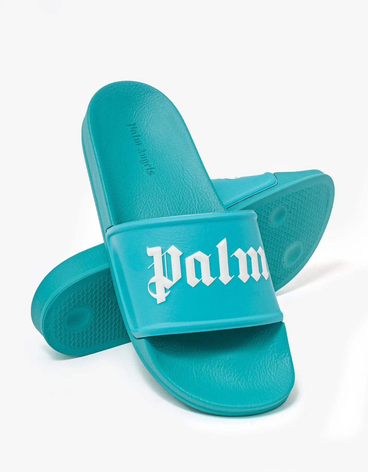 Light Blue Logo Pool Sliders