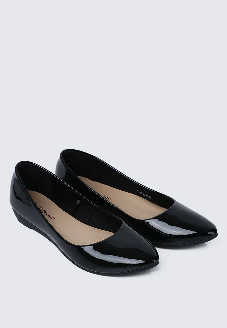 Lunna Comfy Ballerina In Black