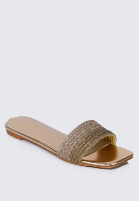 Luz Comfy Sandals In Rose Gold