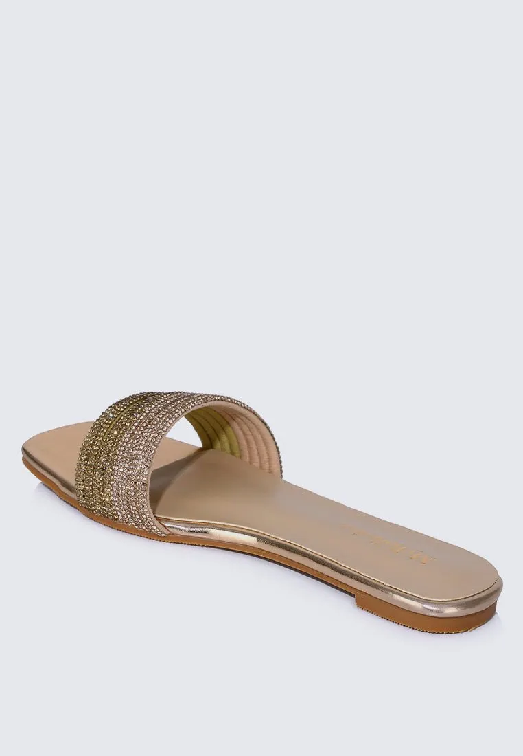 Luz Comfy Sandals In Rose Gold