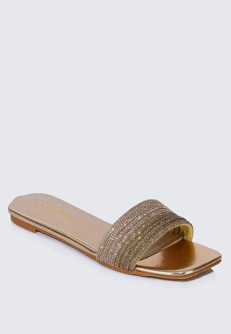 Luz Comfy Sandals In Rose Gold