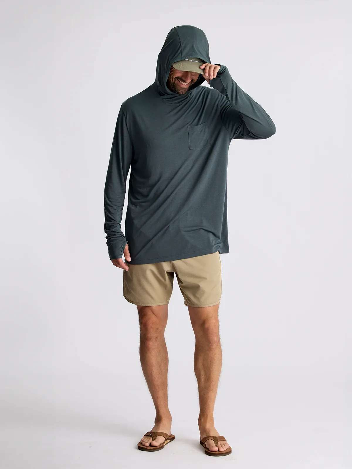 Men's Bamboo Lightweight Hoodie - Midnight