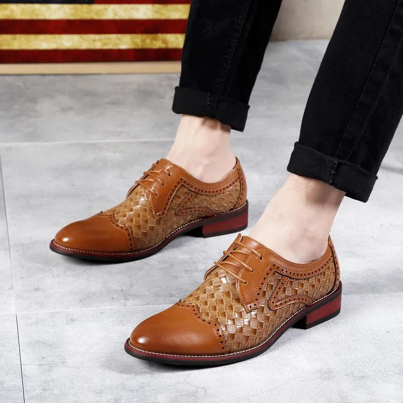 Men's Casual Breathable Leather Oxfords