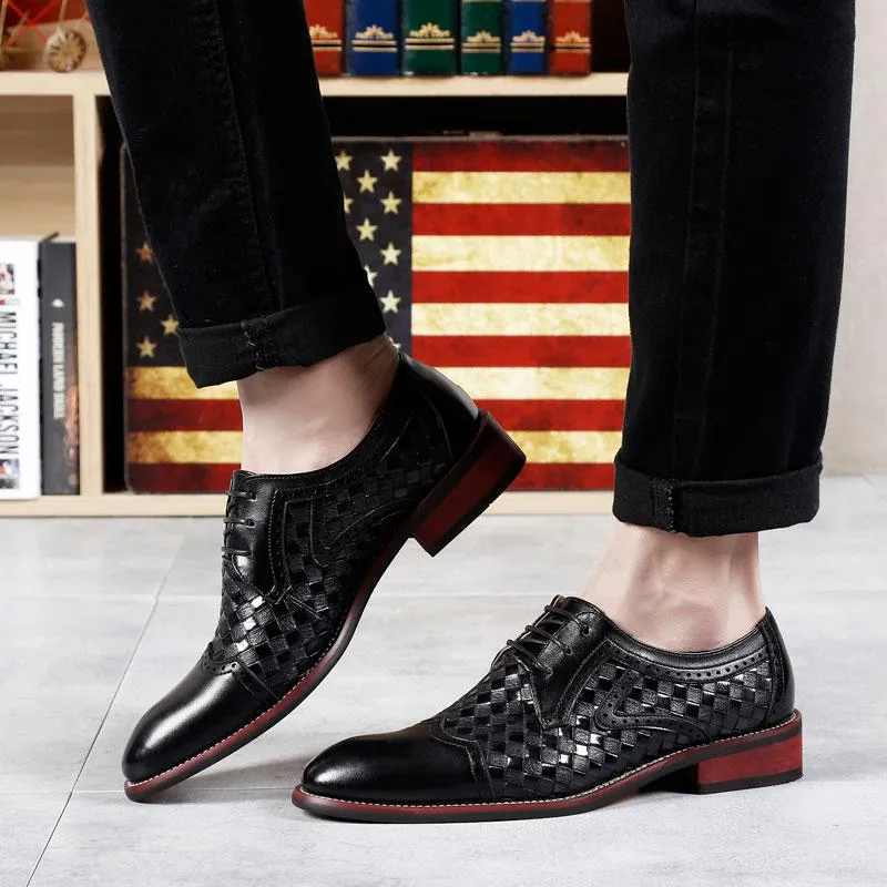 Men's Casual Breathable Leather Oxfords