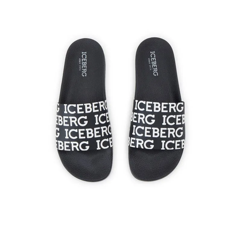 Men's Iceberg Black Pool Slides