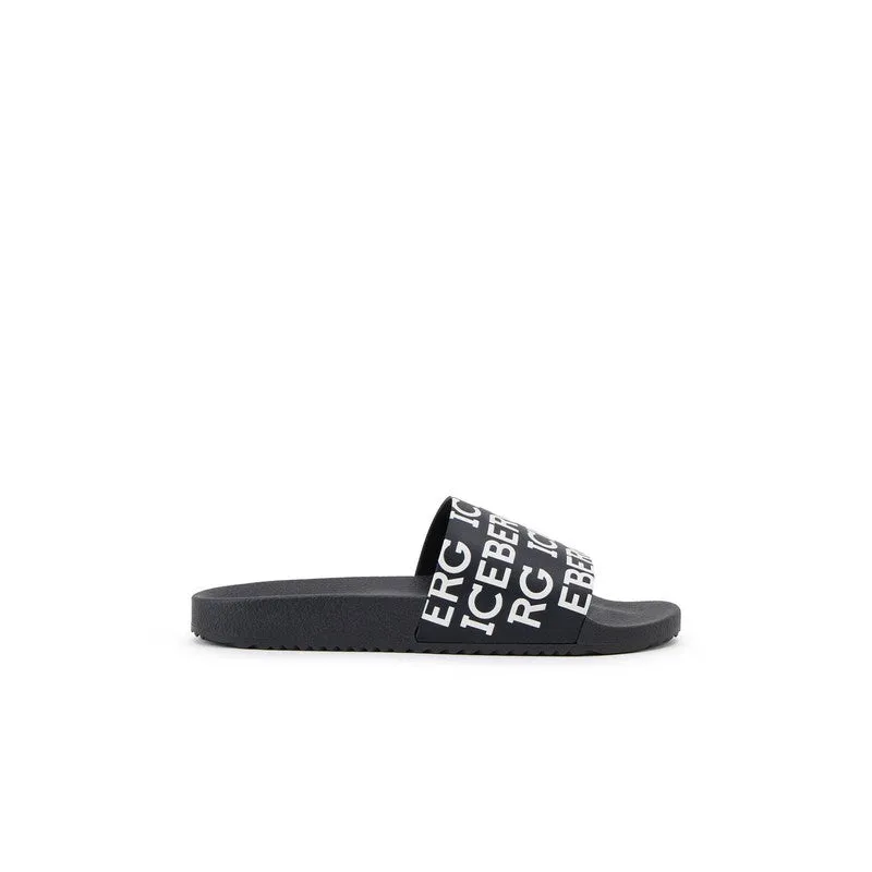 Men's Iceberg Black Pool Slides