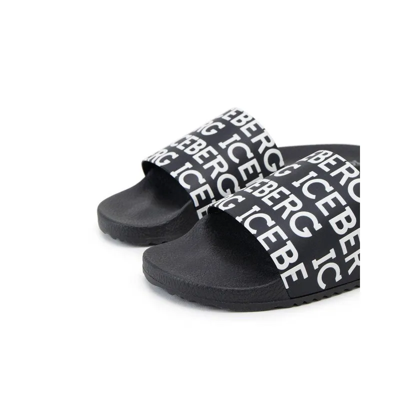 Men's Iceberg Black Pool Slides