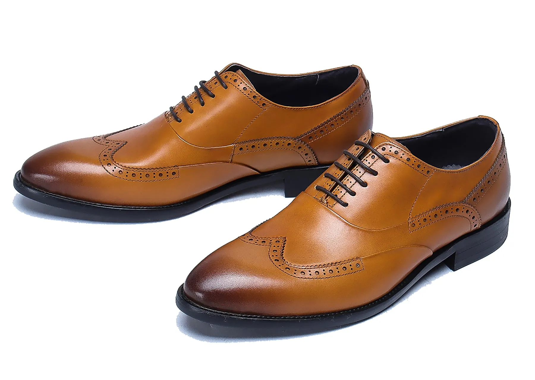 Men's Leather Oxfords Lace-up Brogues