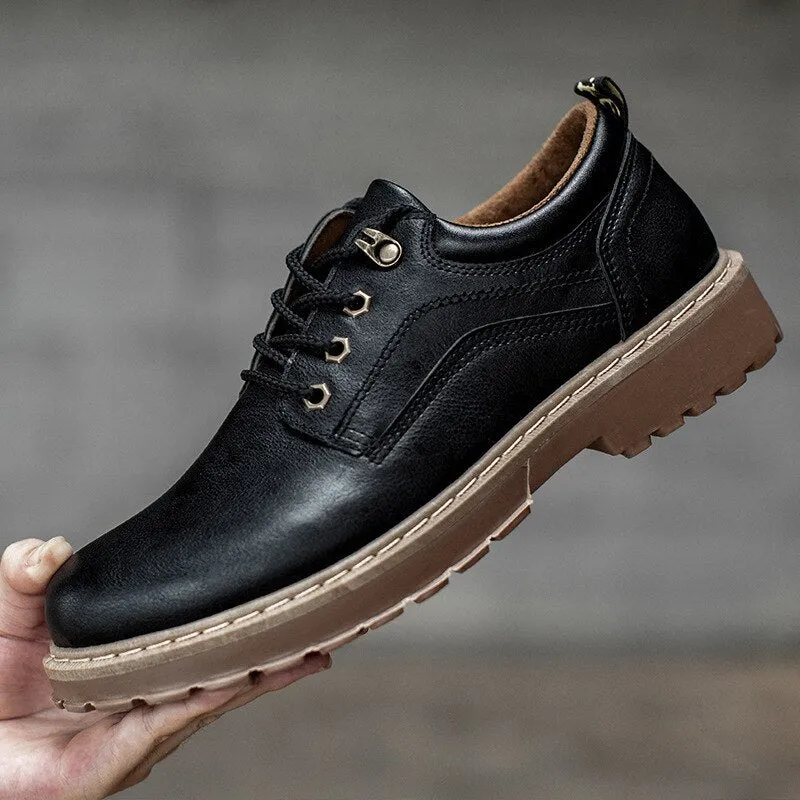 Men's Leather Waterproof Oxfords