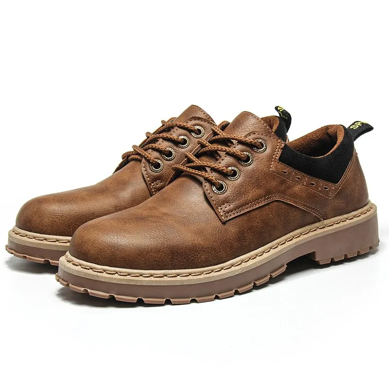 Men's Leather Waterproof Oxfords