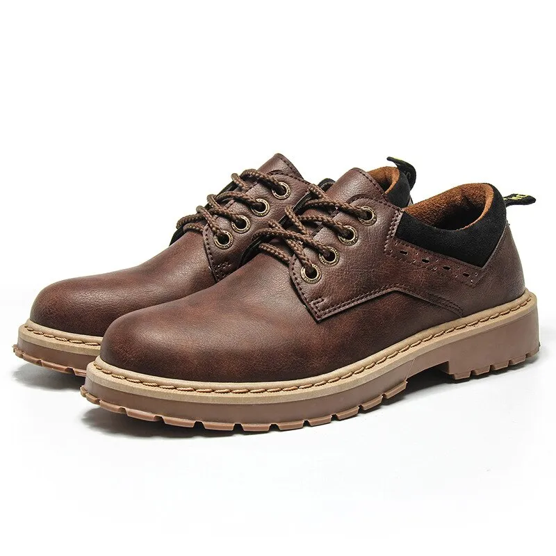 Men's Leather Waterproof Oxfords