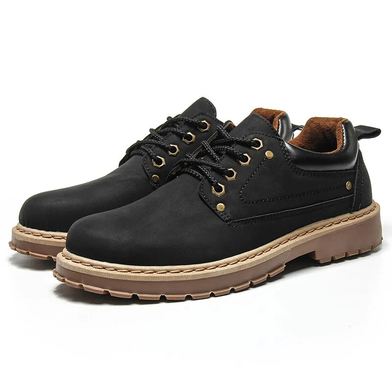 Men's Leather Waterproof Oxfords