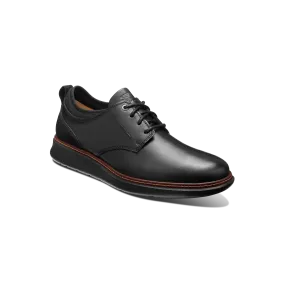 Men's Rafael Lace Up-Black Leather on Black Sole | Samuel Hubbard