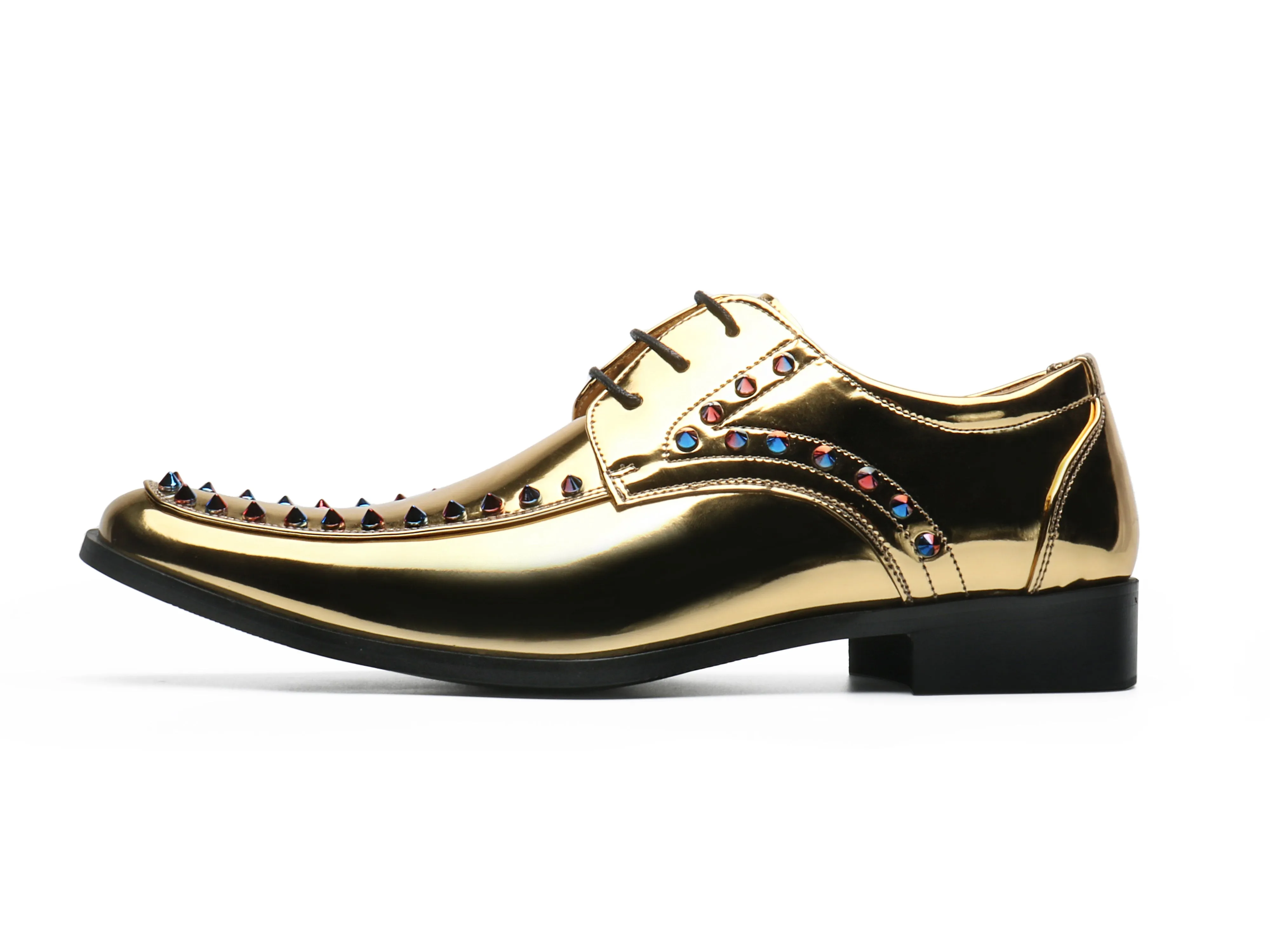 Men's Studded Leather Oxfords