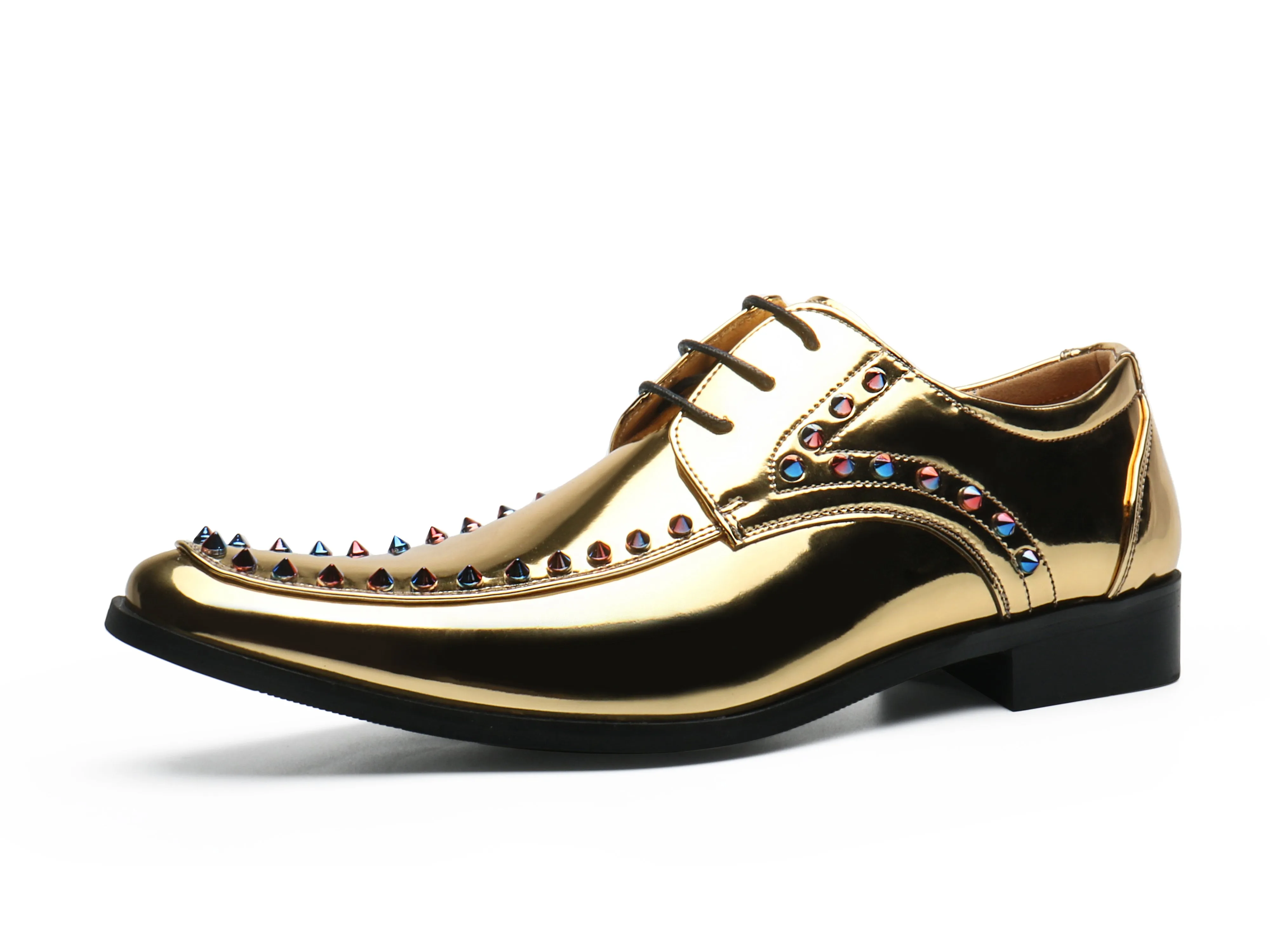 Men's Studded Leather Oxfords