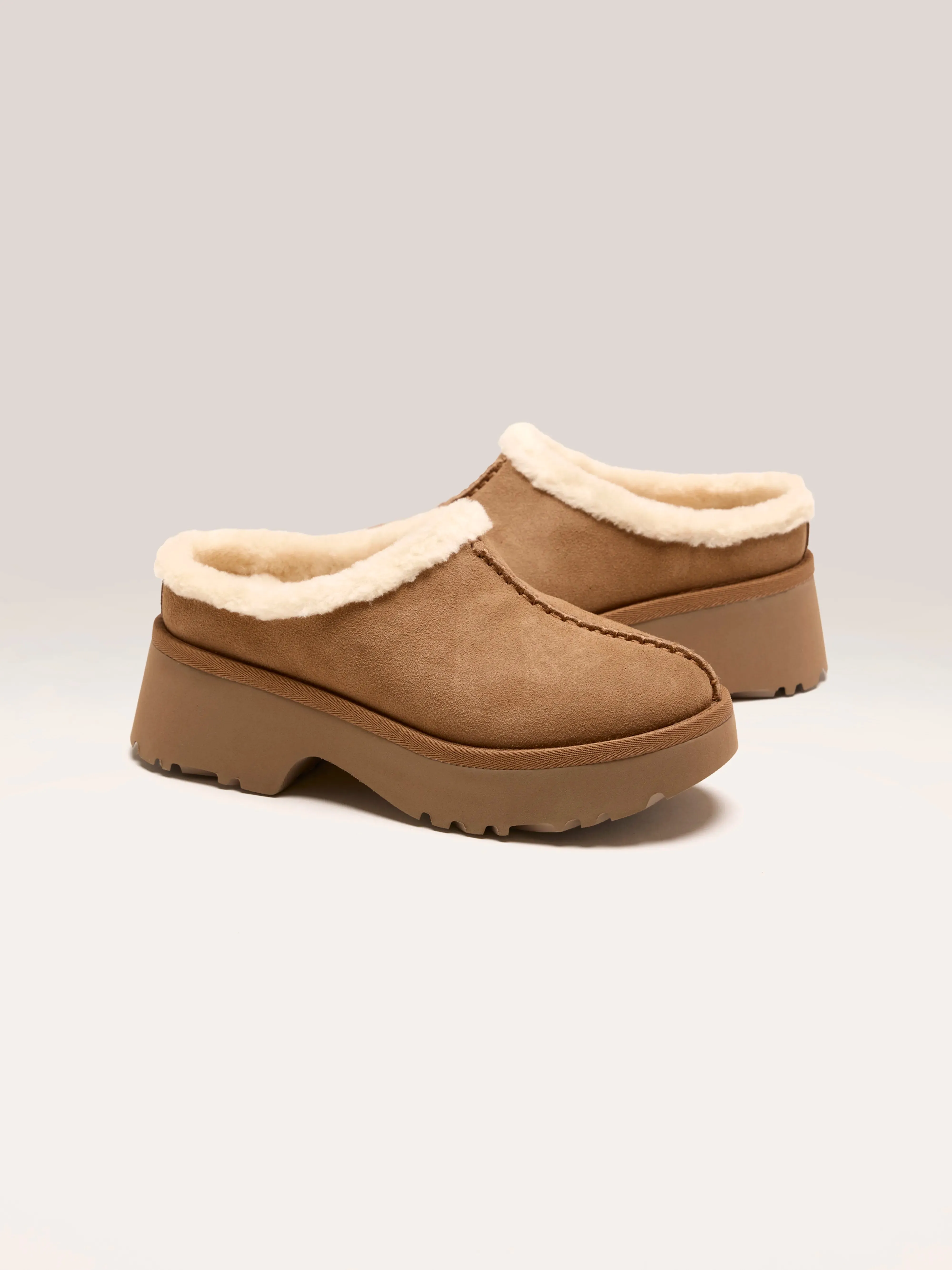 New Heights Cozy Clogs For Women (242 / W / CHESTNUT)