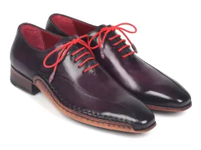 Paul Parkman Purple Leather Oxfords - Handmade