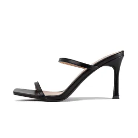 RAID Audley Heeled Mules in Black