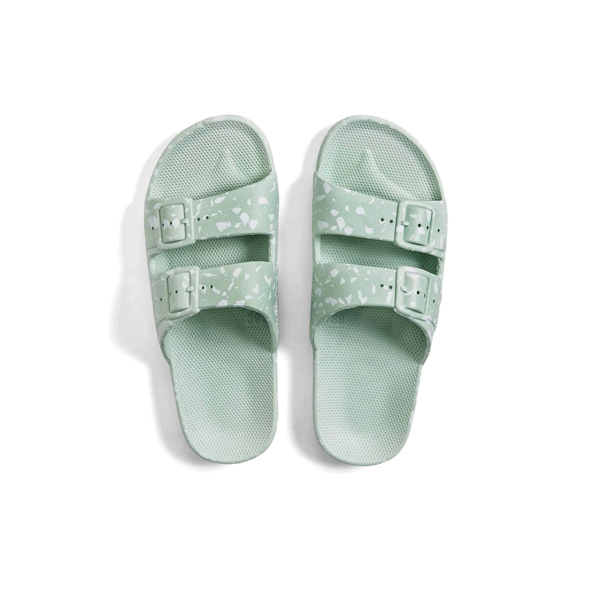 Slippers Freedom Moses White Terrazzo Sage