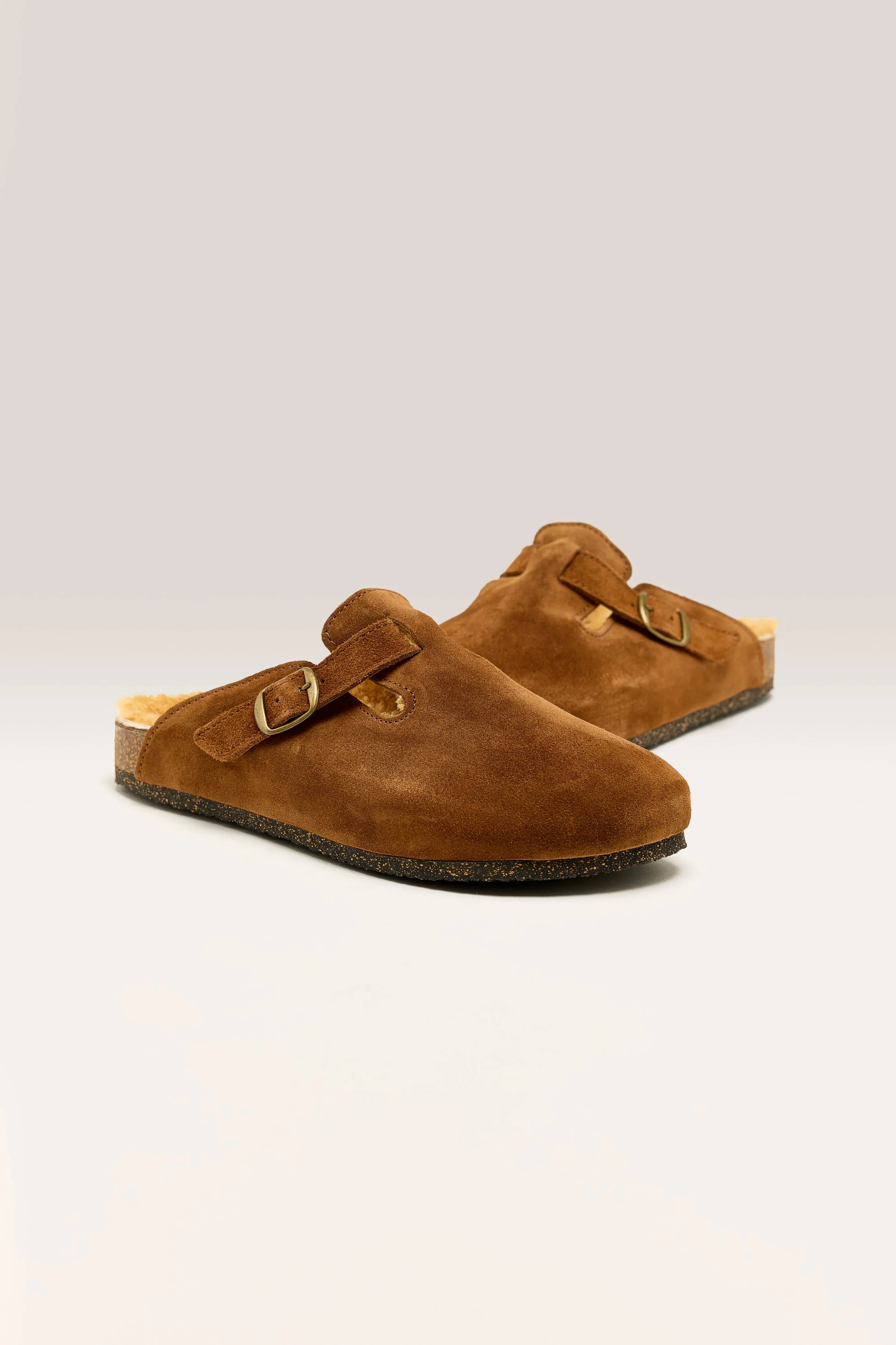 Teddy Velour Clogs (242 / W / CAMEL)