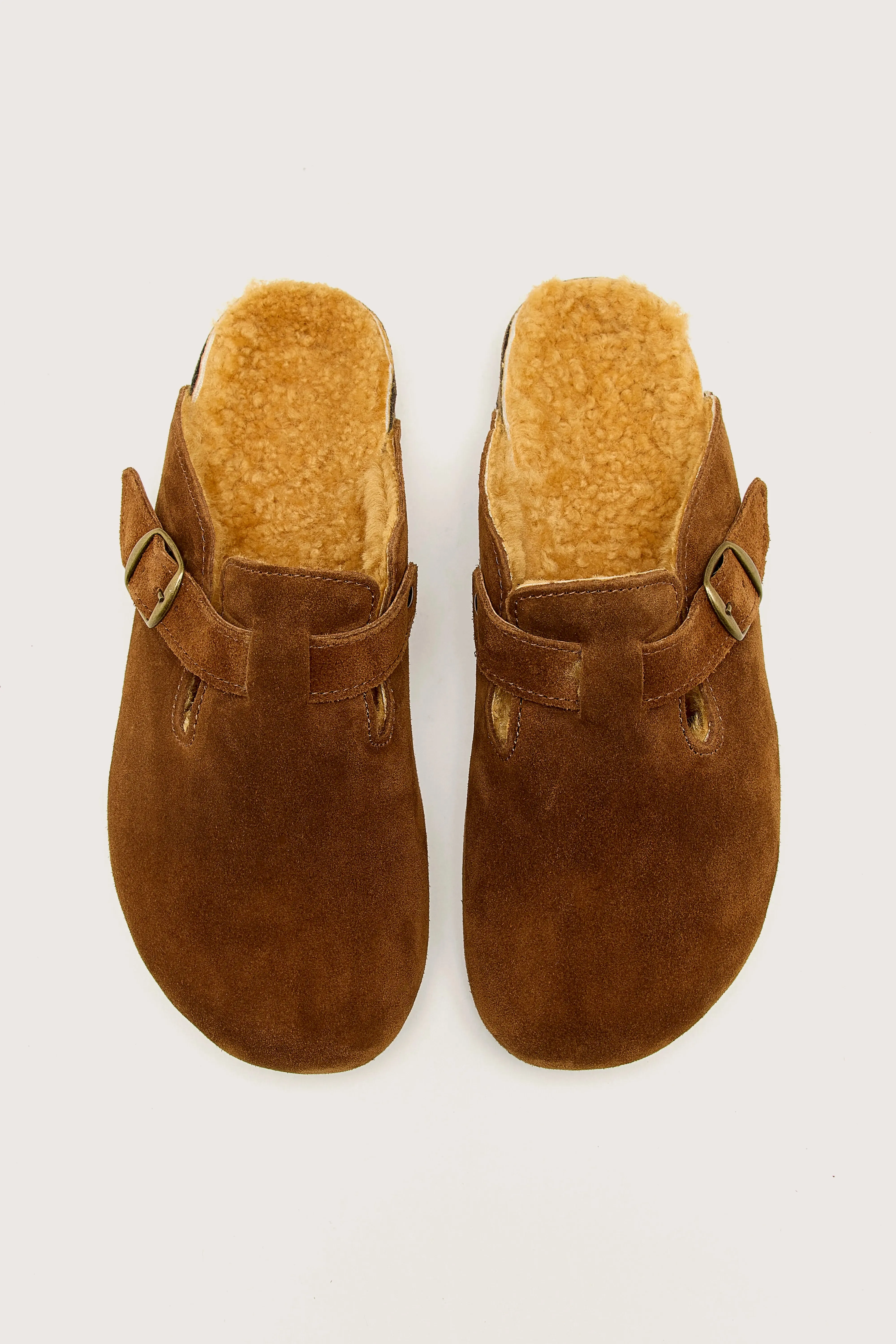 Teddy Velour Clogs (242 / W / CAMEL)